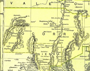 Map of Soccorro County