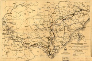 Map of Sherman's March to the Sea