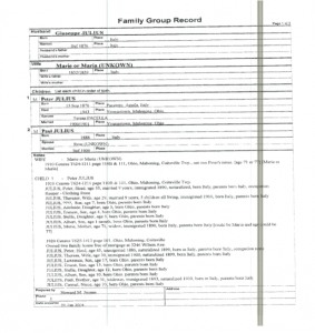 family record