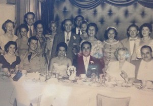 The wedding reception for Murray and Ina Jo Pudles, the first and only intermarriage in the Eisenberg family.