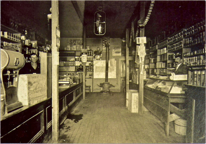 Interior of general store