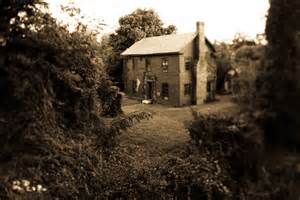 Sepia photograph of a house